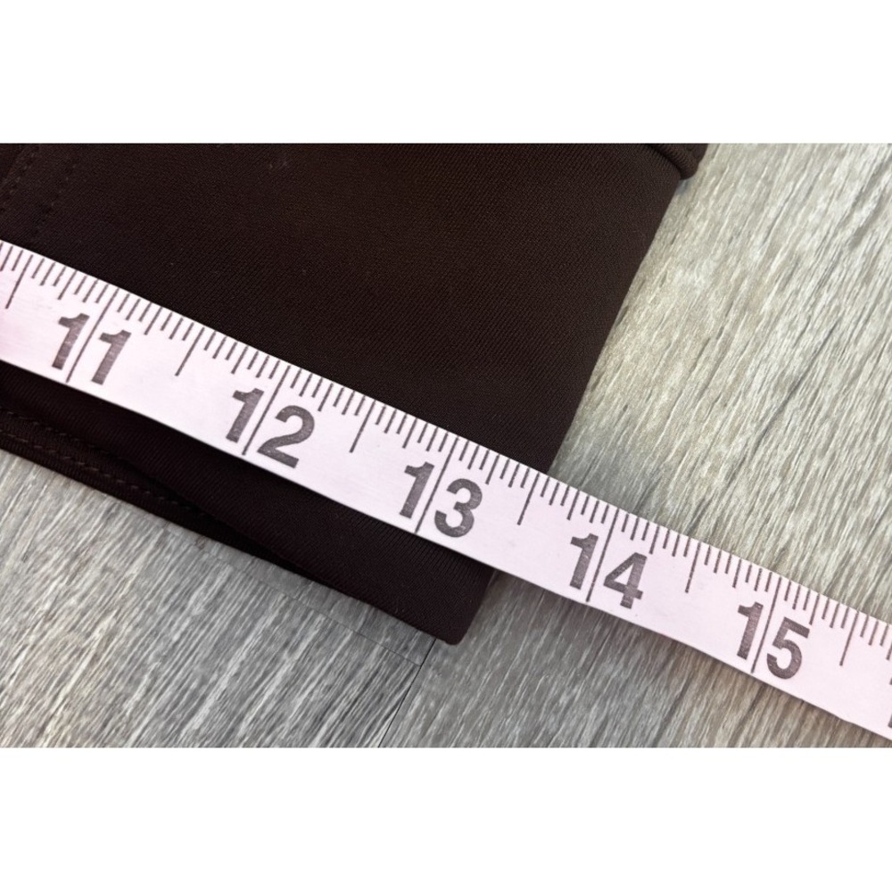 Athleta Brown Straight Leg Ankle Zip Pants Pockets Travel Work Gym Sz Small Tall - Picture 8 of 8